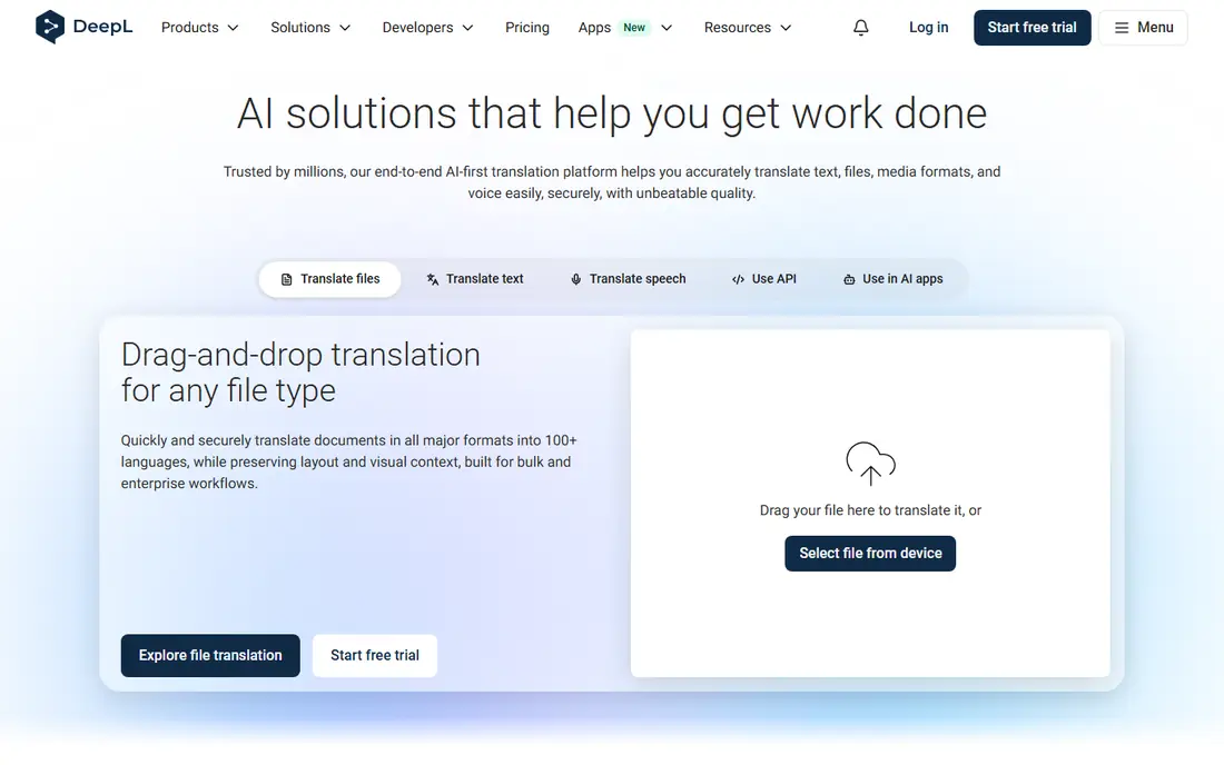 DeepL website
