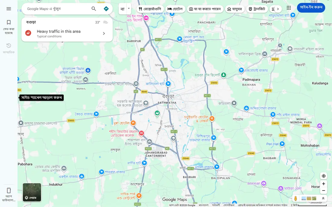 Google Maps website