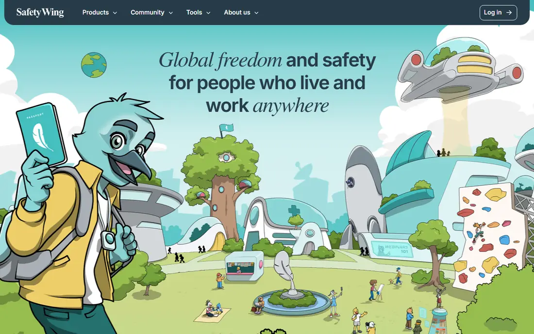 SafetyWing website