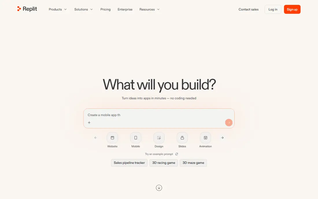 Replit website