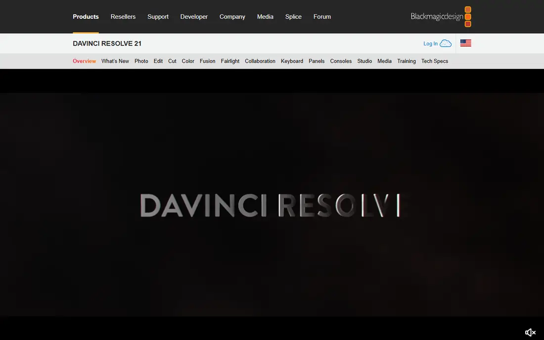 DaVinci Resolve website