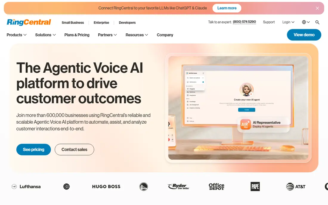 RingCentral website