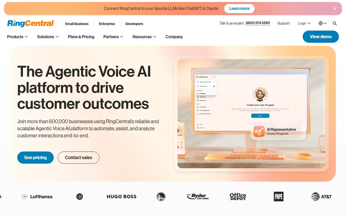 RingCentral website