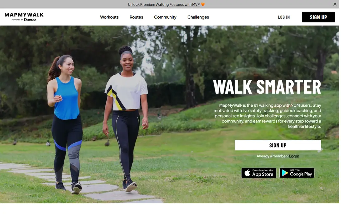MapMyWalk website