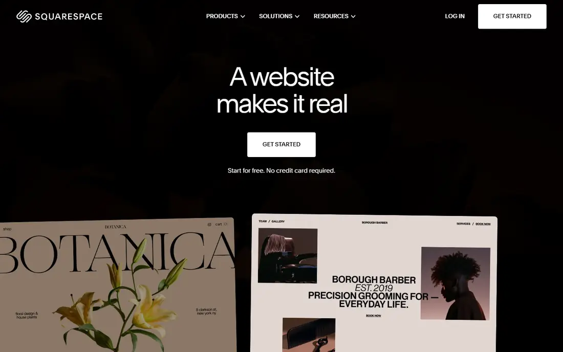 Squarespace website