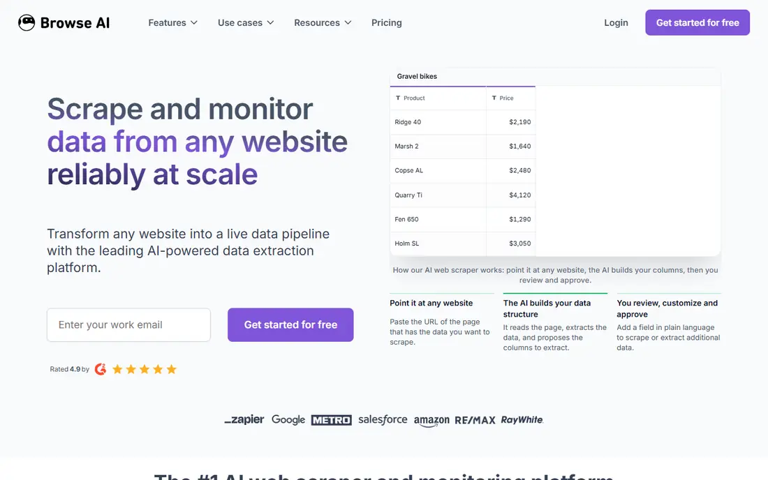 Browse AI website