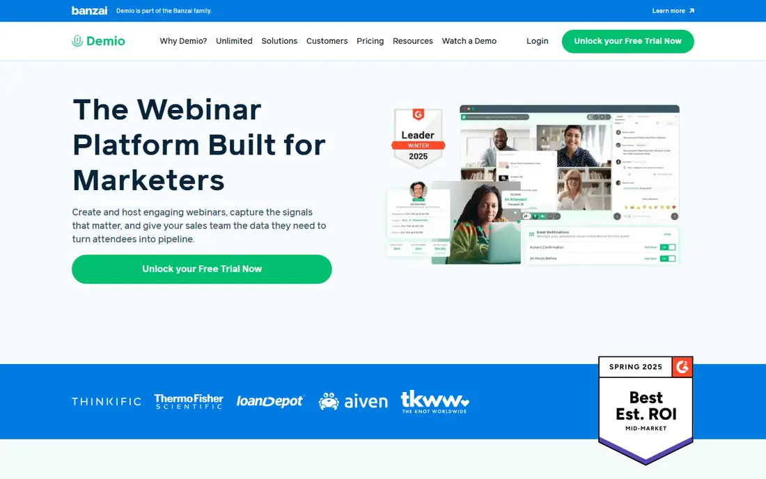 Demio website