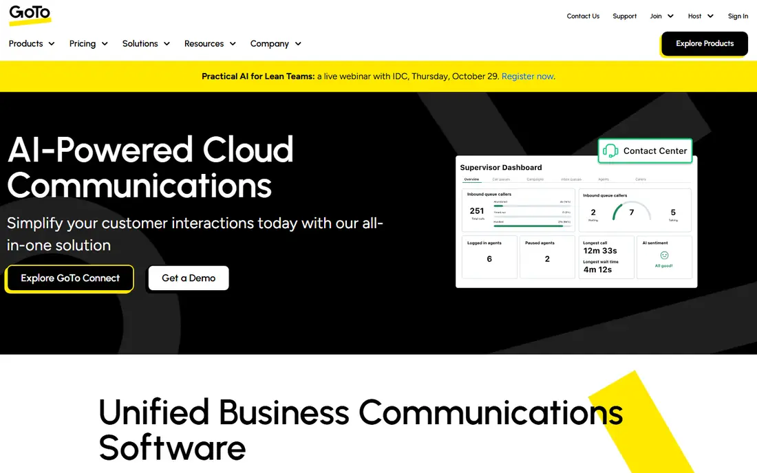 GoTo Webinar website