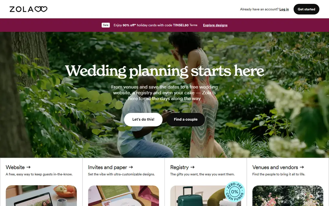 Zola website