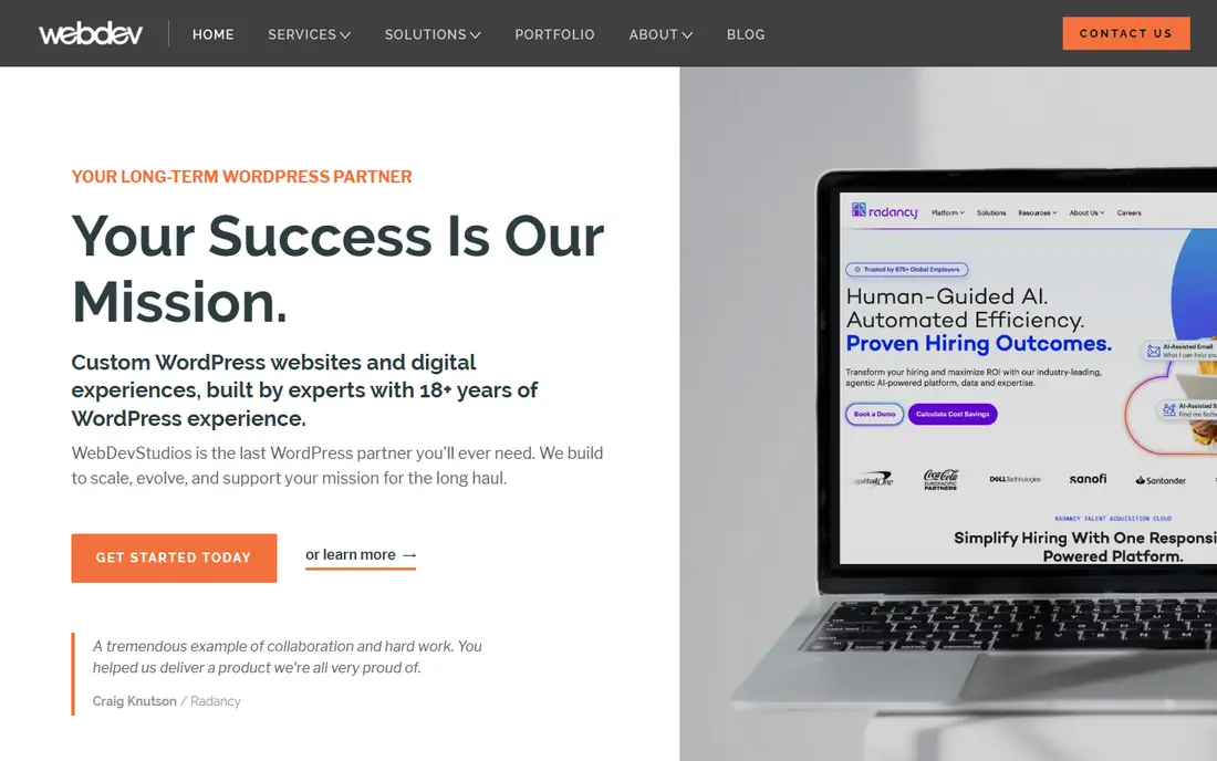 WebDevStudios website