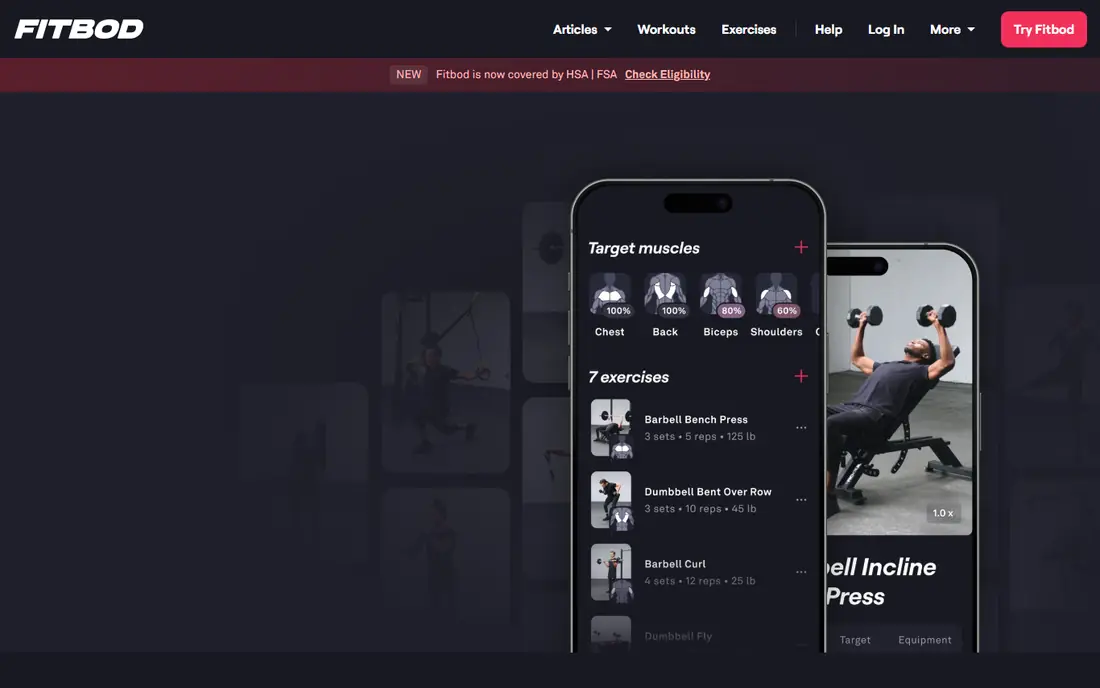 Fitbod website