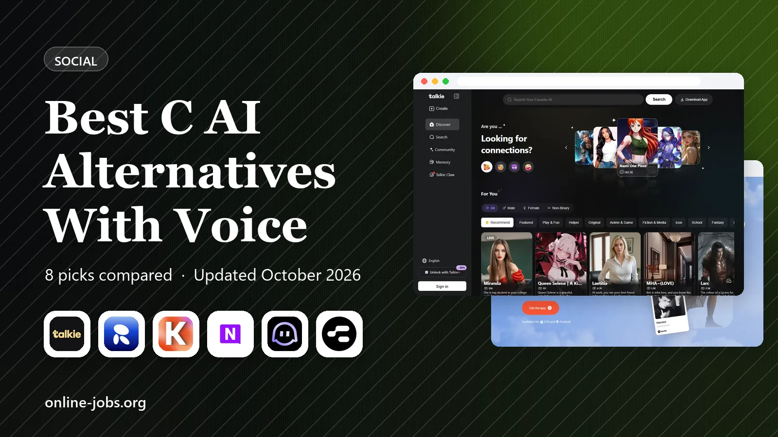 Best C AI Alternatives With Voice in 2026: 8 Apps Compared