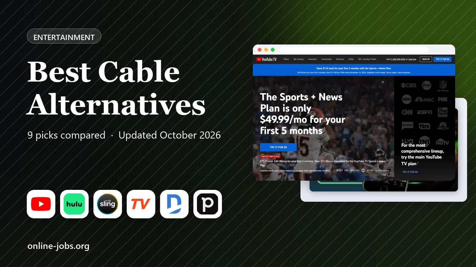 Best Cable Alternatives in 2026: 9 Services Compared