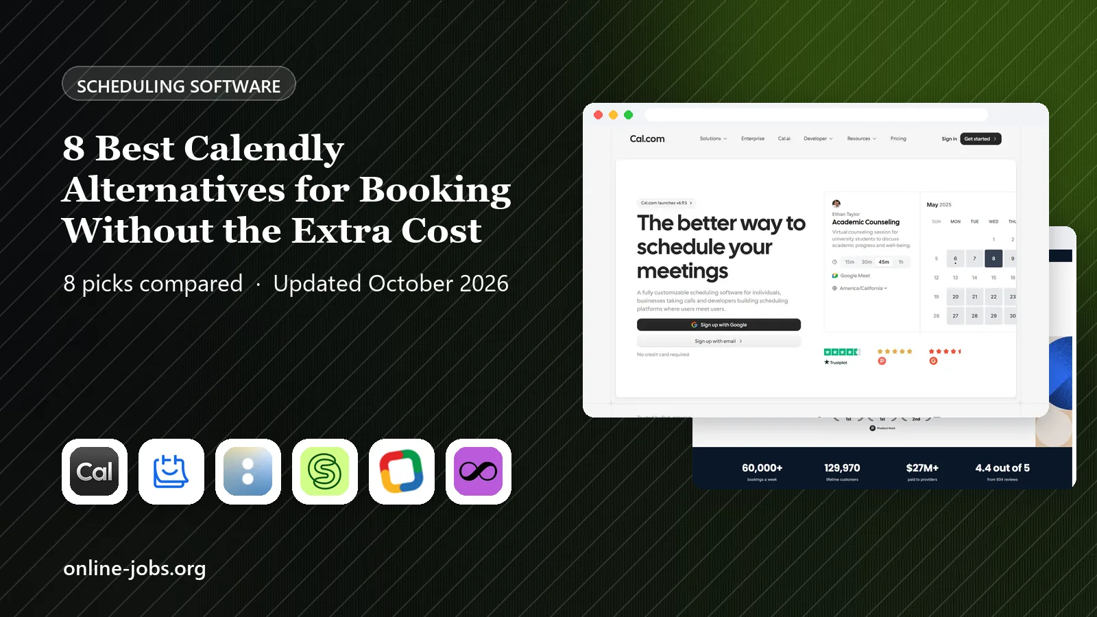 8 Best Calendly Alternatives for Booking Without the Extra Cost
