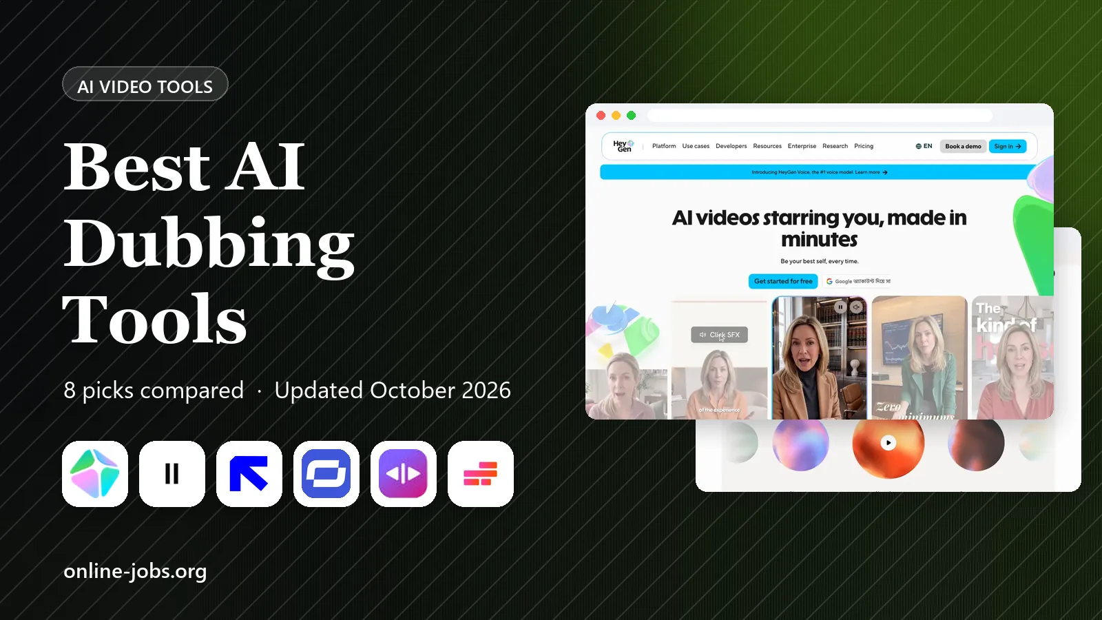 Best AI Dubbing Tools in 2026: 8 Compared