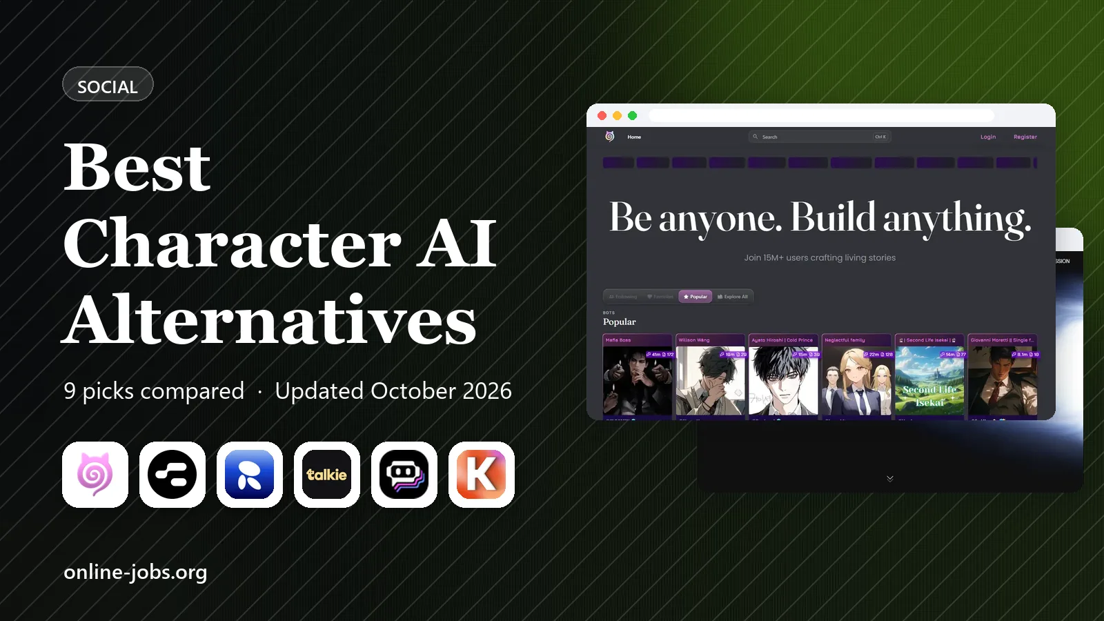 Best Character AI Alternatives in 2026: 9 Apps Compared