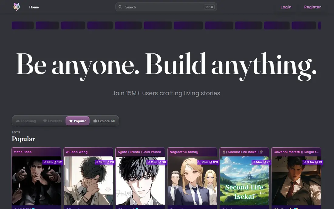 Janitor AI website