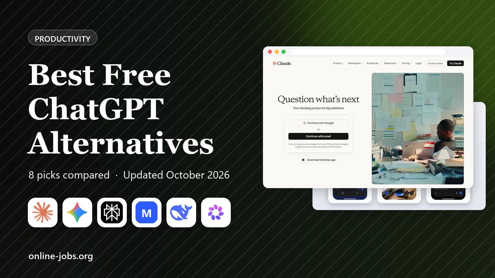 Best Free ChatGPT Alternatives in 2026: 8 Apps Compared