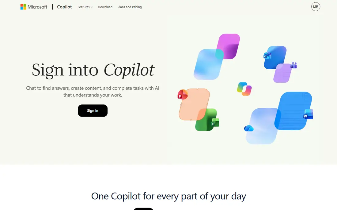 Microsoft Copilot website