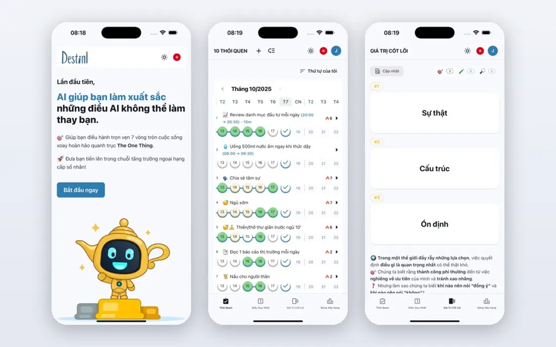 Destini app screenshots