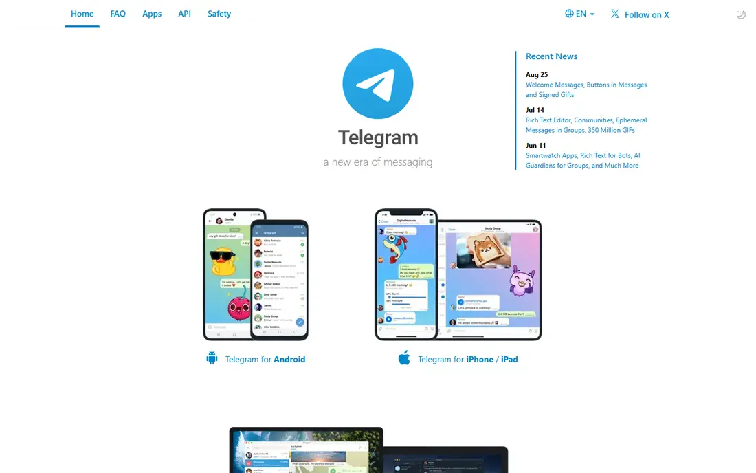 Telegram website
