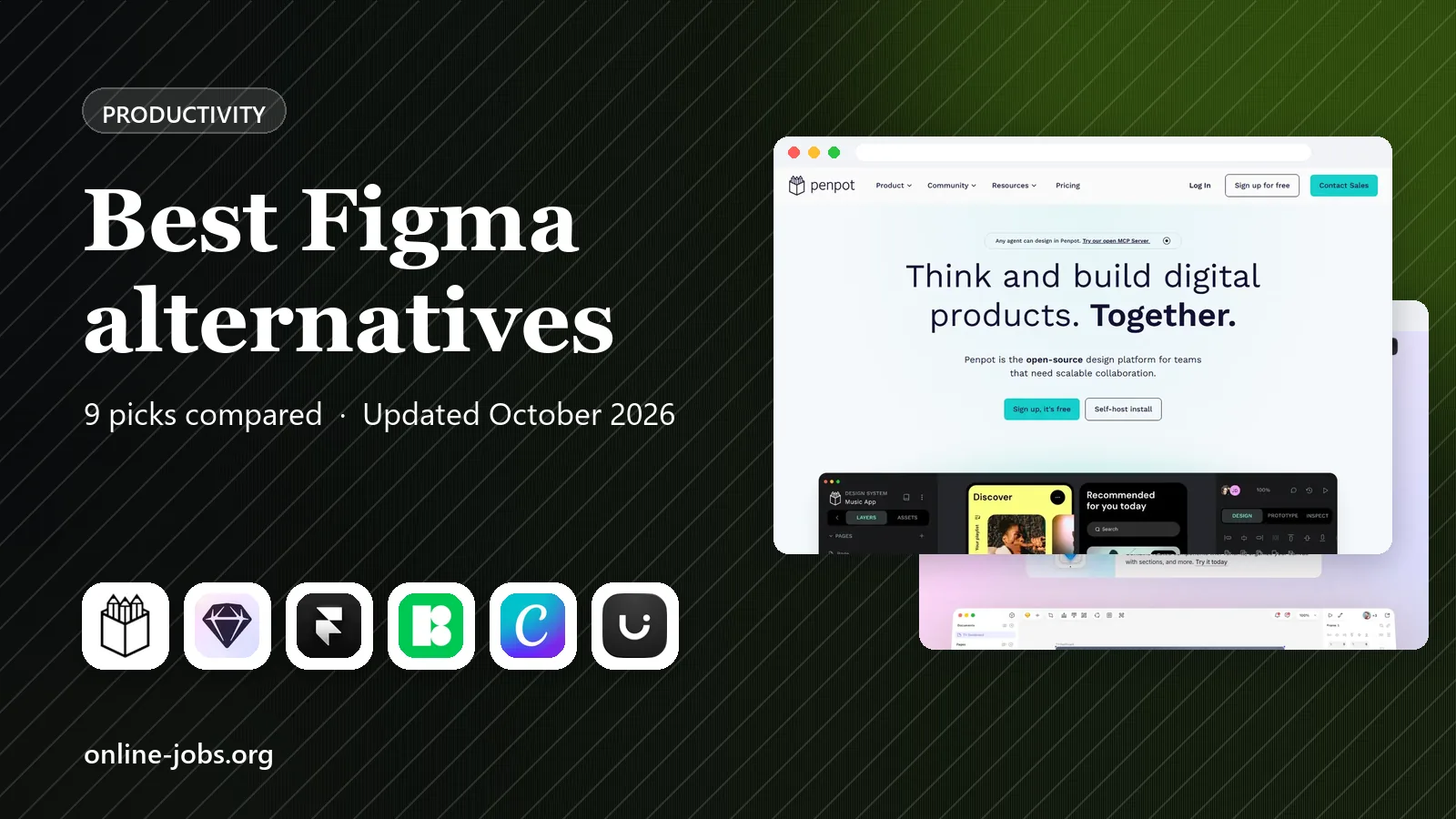 Best Figma alternatives in 2026: 9 Tools Compared