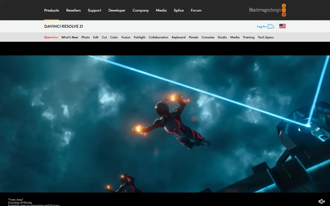 DaVinci Resolve website