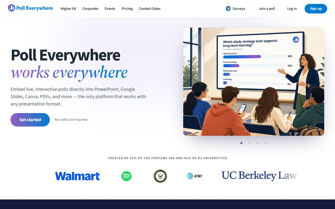 Poll Everywhere website