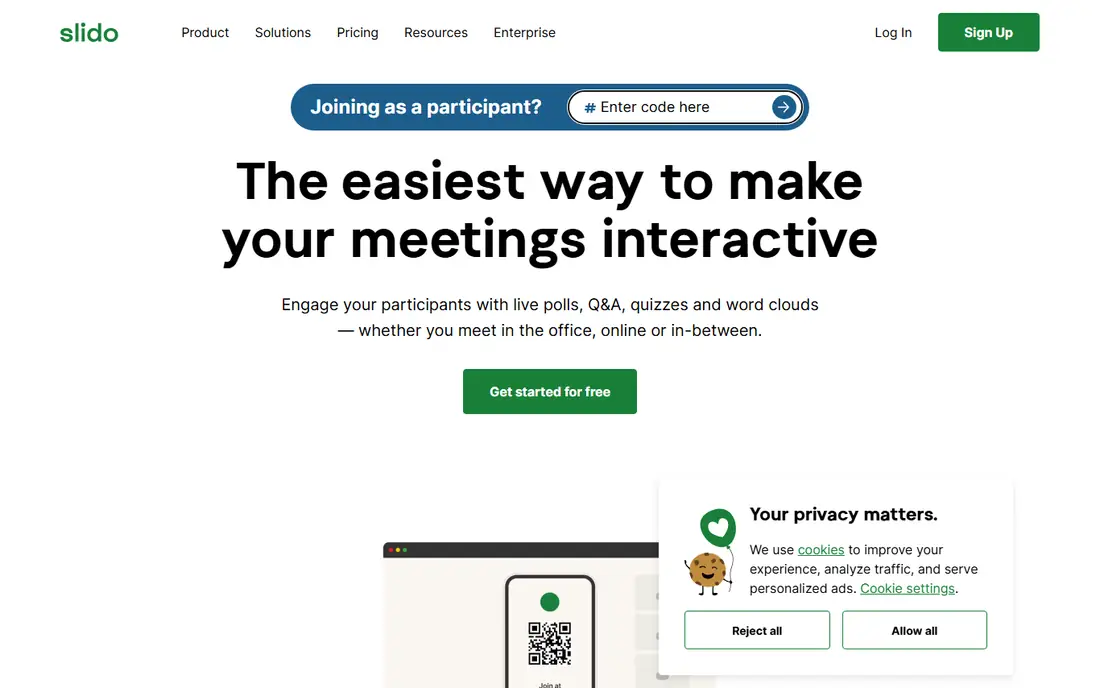 Slido website