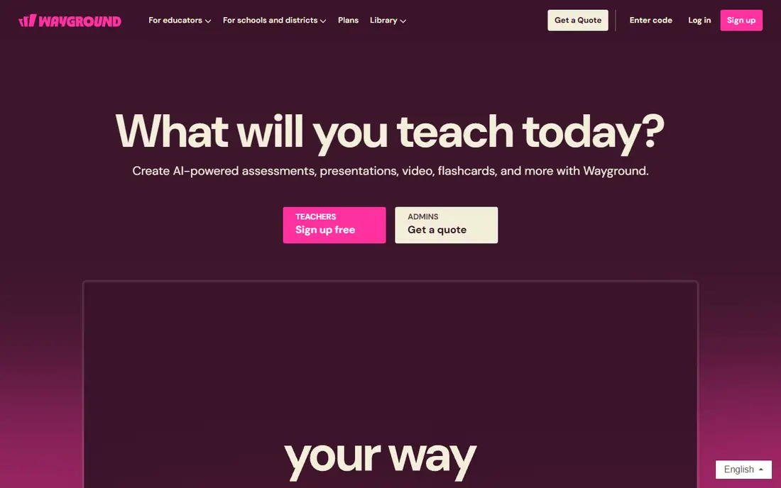 Wayground website