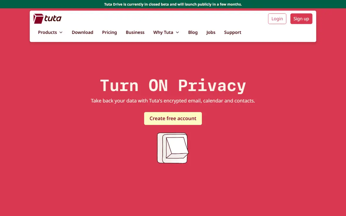 Tuta website