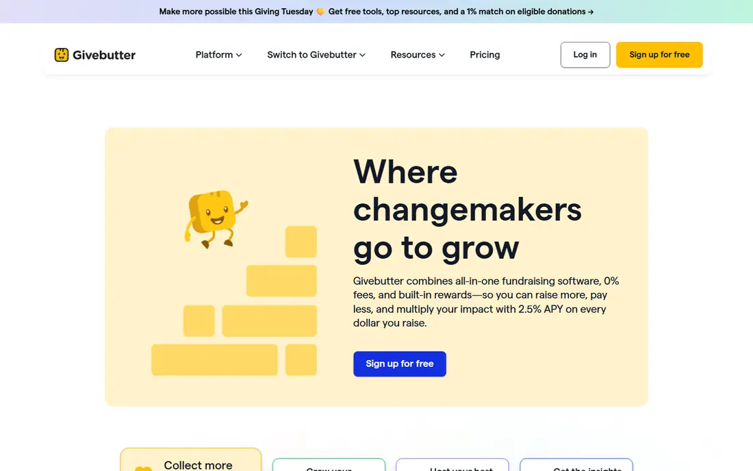 Givebutter website