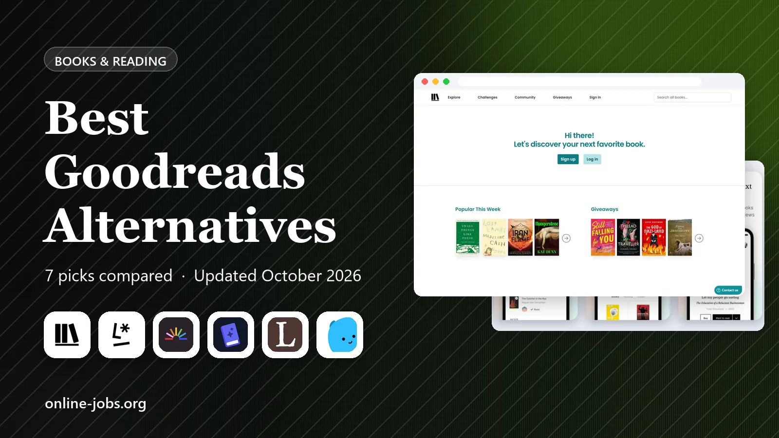 Best Goodreads Alternatives in 2026: 7 Apps Compared