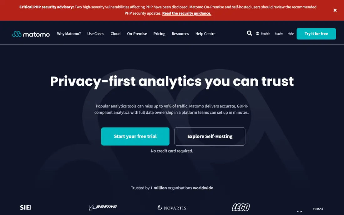 Matomo website
