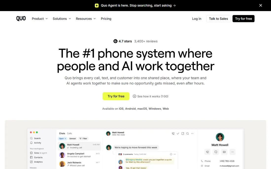 OpenPhone website