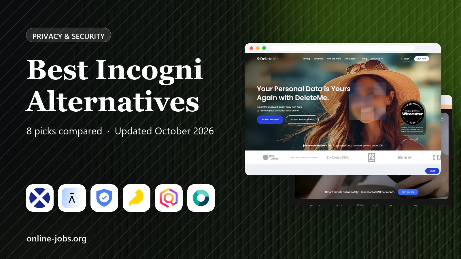 Best Incogni Alternatives in 2026: 8 Services Compared