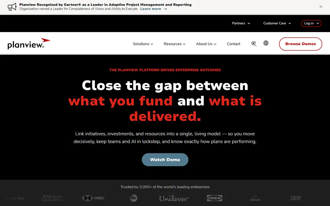 Planview AgilePlace website