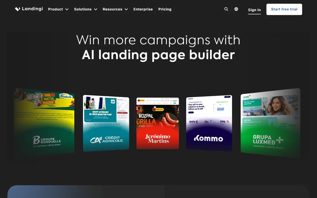 Landingi website