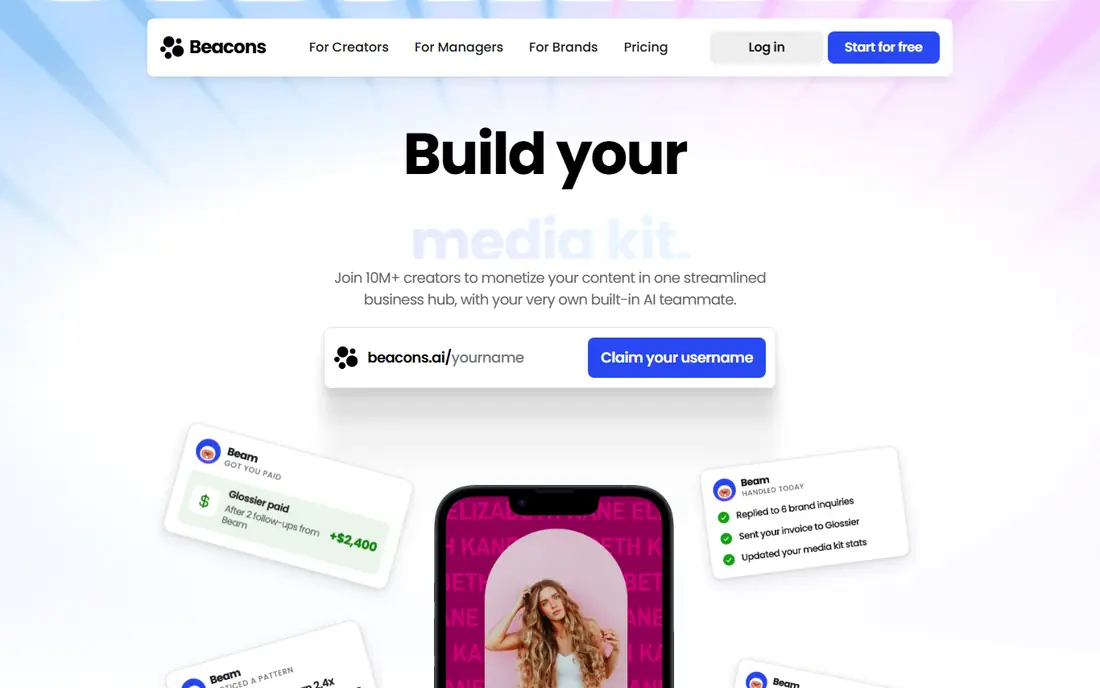 Beacons website