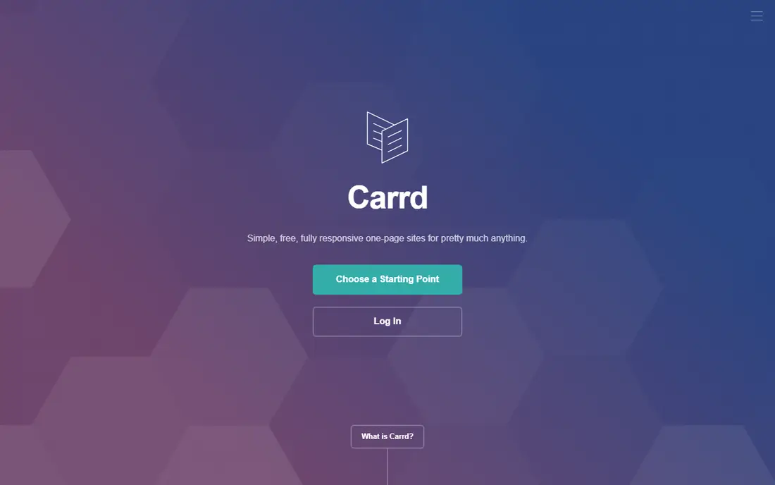 Carrd website