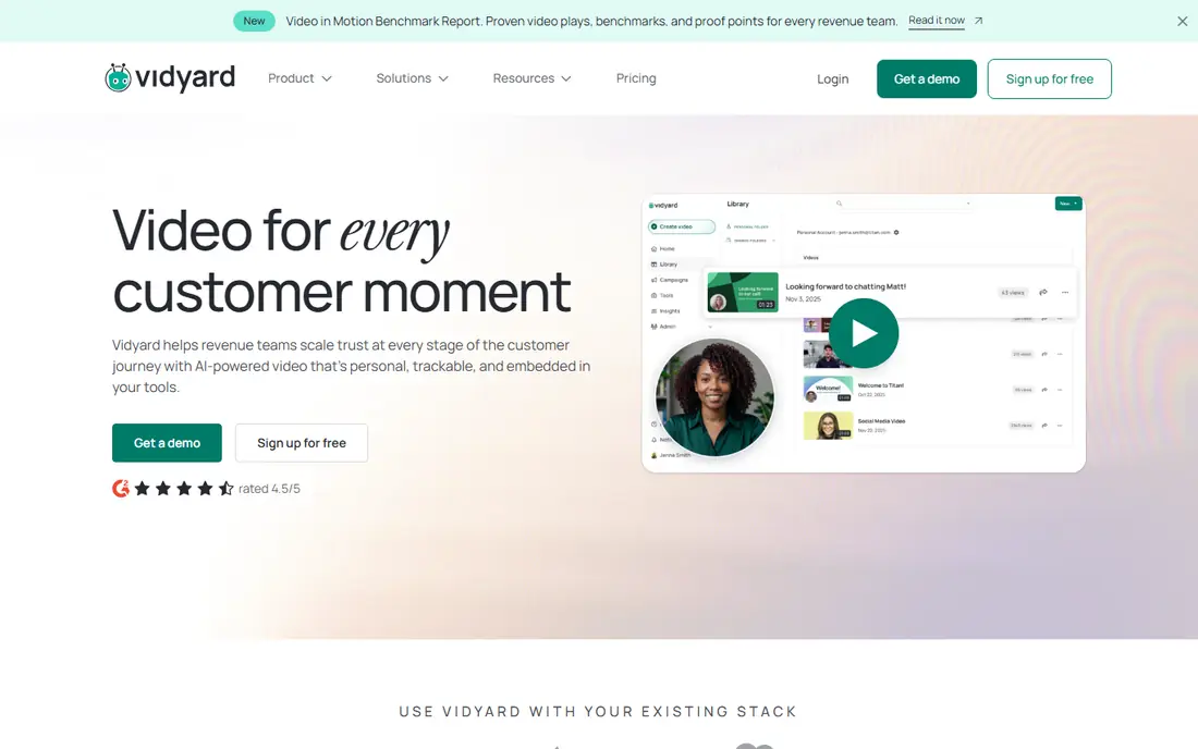 Vidyard website