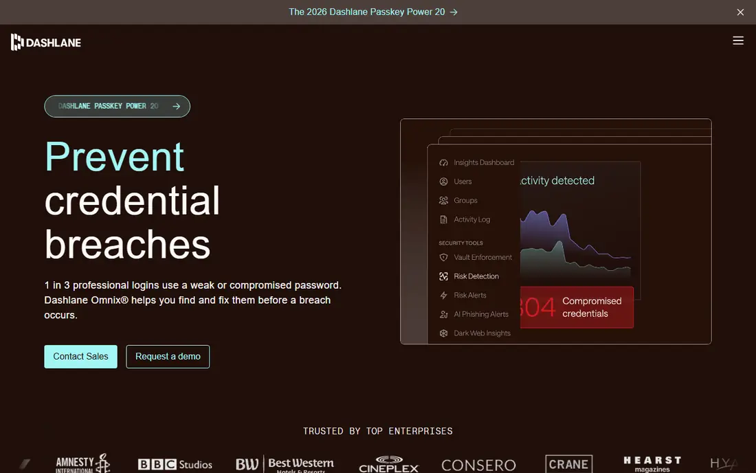 Dashlane website