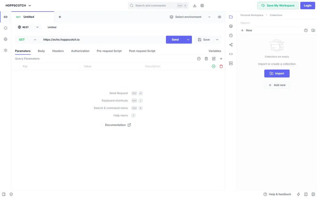 Hoppscotch website