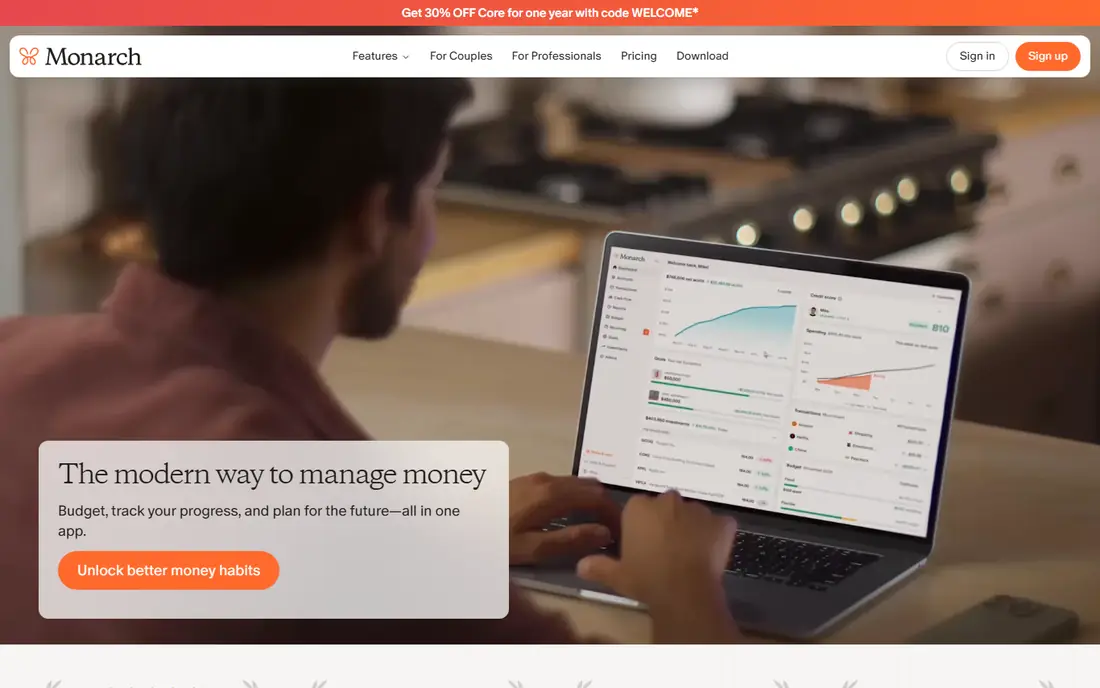 Monarch Money website