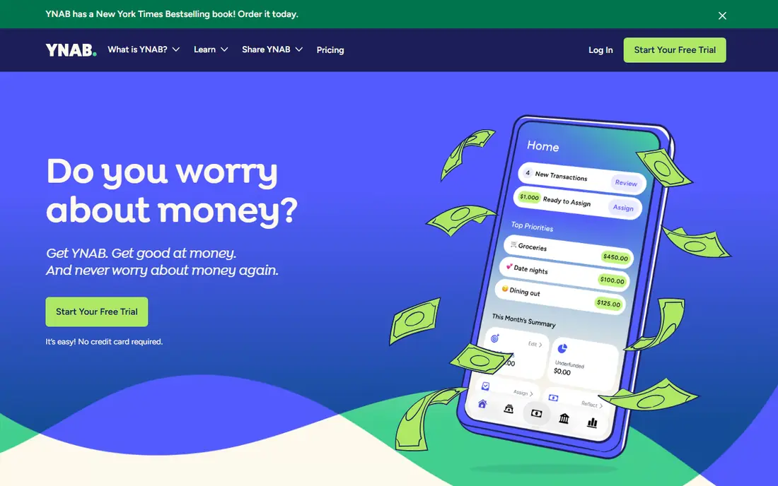 YNAB website