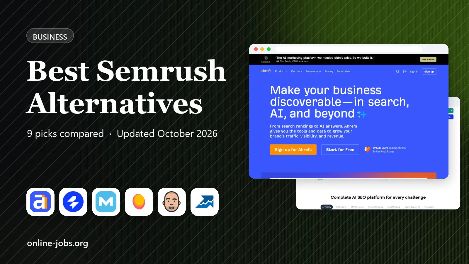 Best Semrush Alternatives in 2026: 9 Tools Compared