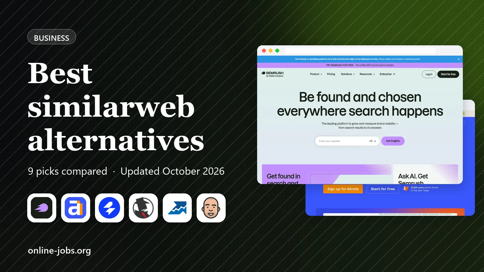 Best similarweb alternatives in 2026: 9 tools Compared