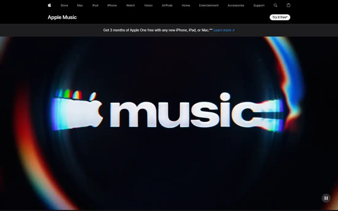 Apple Music website