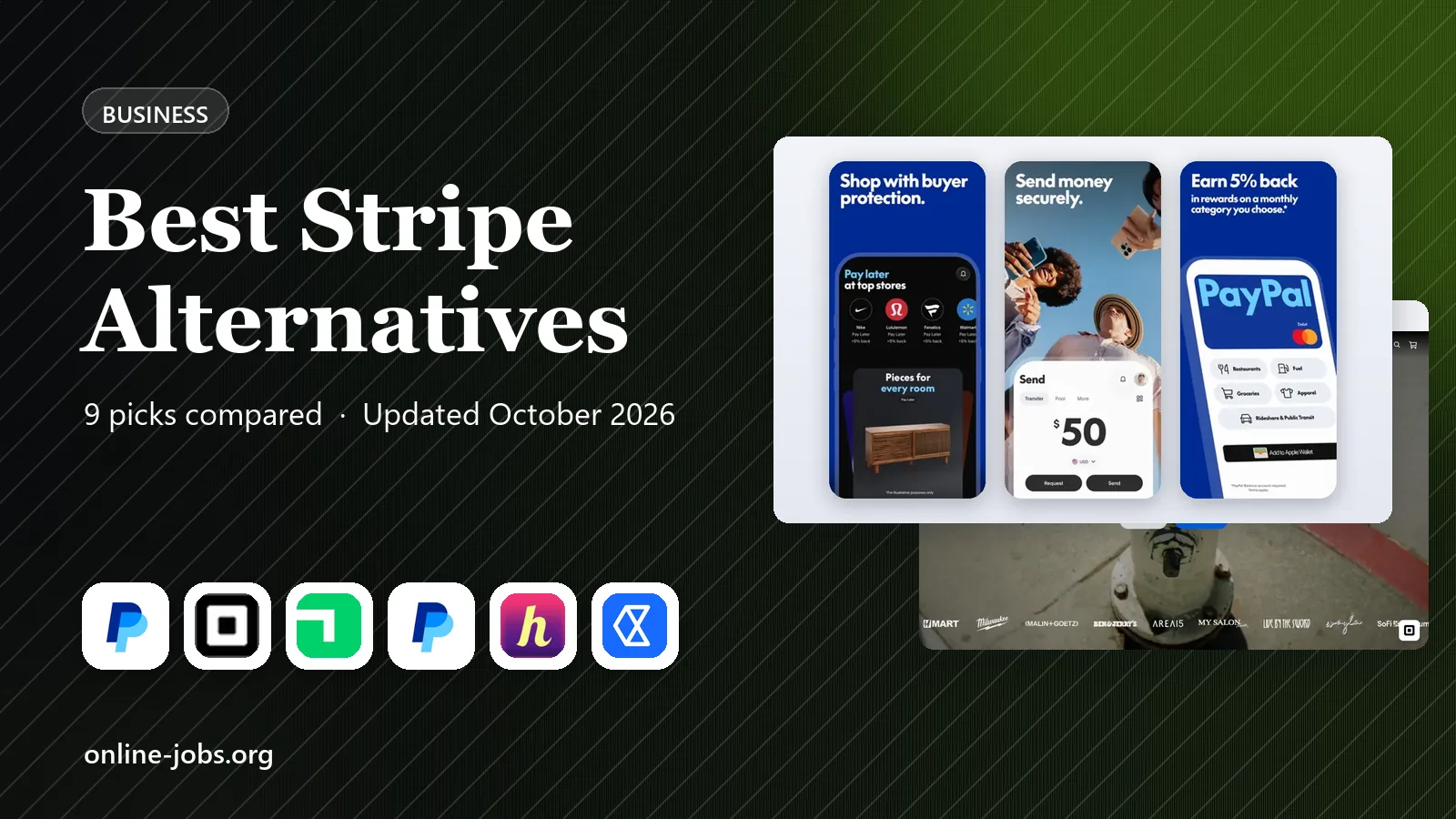 Best Stripe Alternatives in 2026: 9 Services Compared