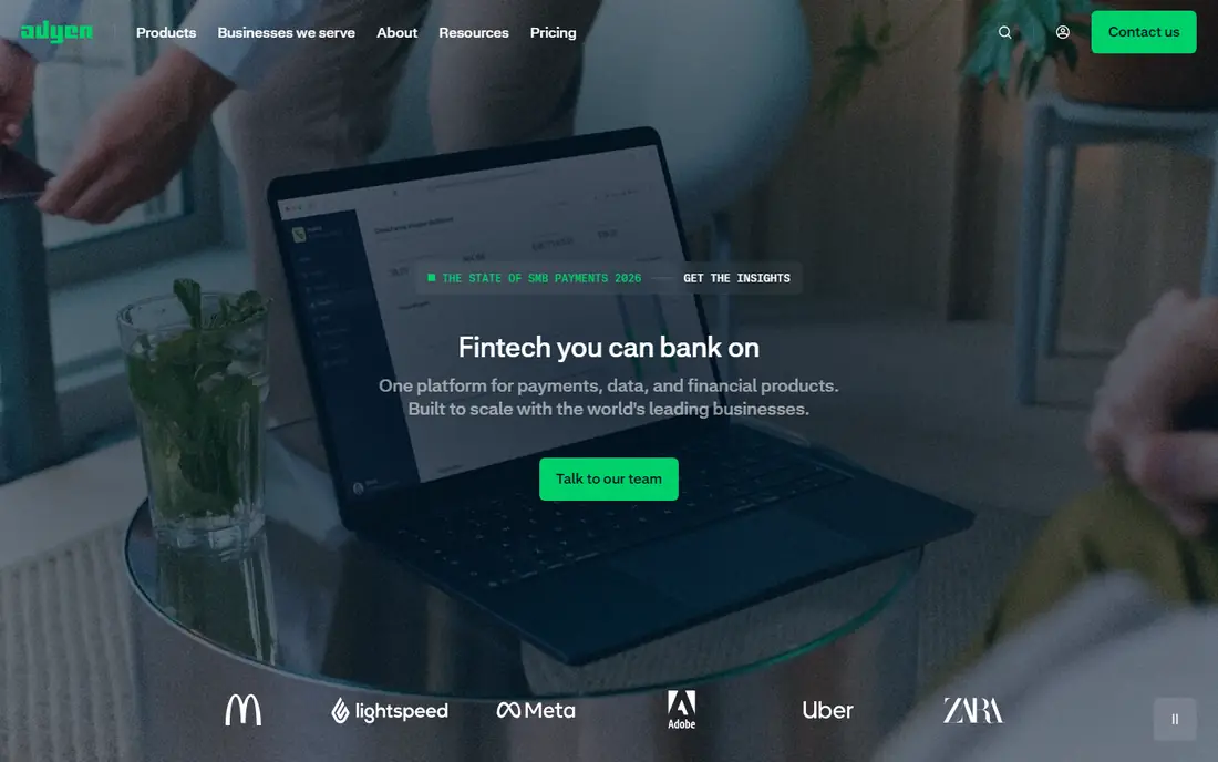 Adyen website